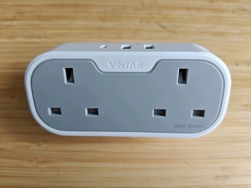 Tessan double plug adapter - tessan, uk
