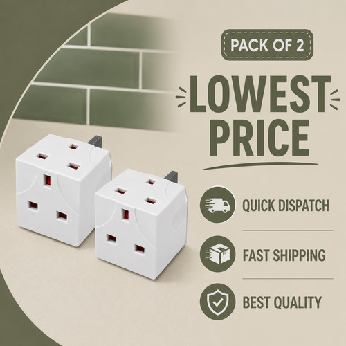Way pin adaptor 13 amp - 2,