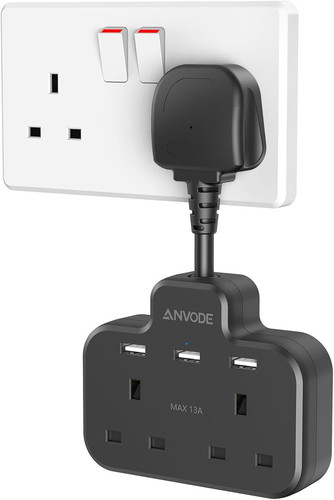 Double plug adaptor - double, with
