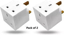 X2 2 WAY 3 PIN ADAPTOR 13 AMP