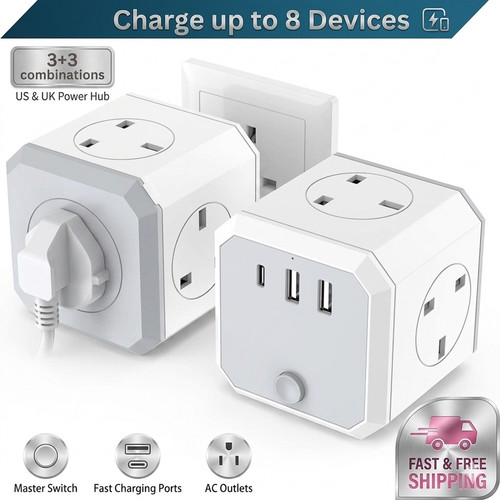 Double plug adaptor way - adaptor,
