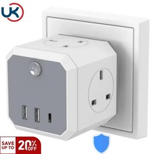 Double Plug Adaptor 4 Way