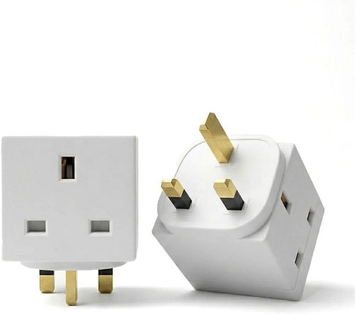 Double plug adapter 2 - double, uk