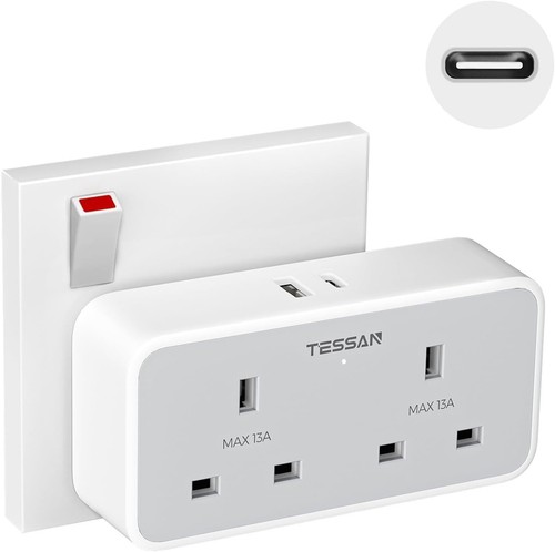 Way double plug adapter - double,