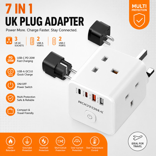 Plug adapter multi - 1, 3