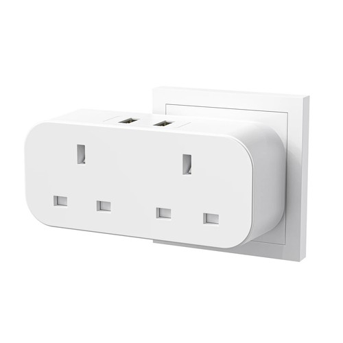Double plug adaptor way - double,