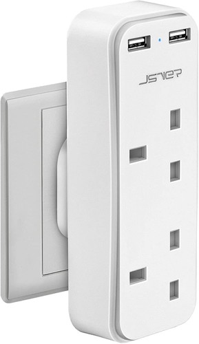 Double plug adaptor with - adaptor, 2