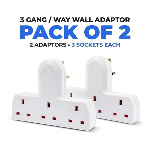 2pc way mains plug - 2pc, 3