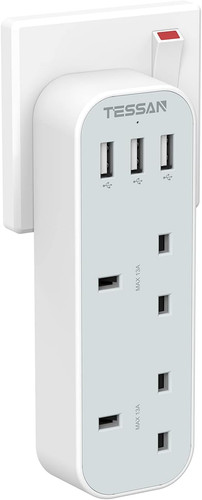 Tessan double plug adaptor - tessan,