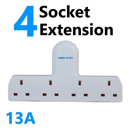 Gang extension socket multi - 4,